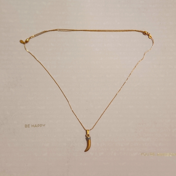 Alex & Ani Golden Animal Tooth Necklace - Picture 4 of 7
